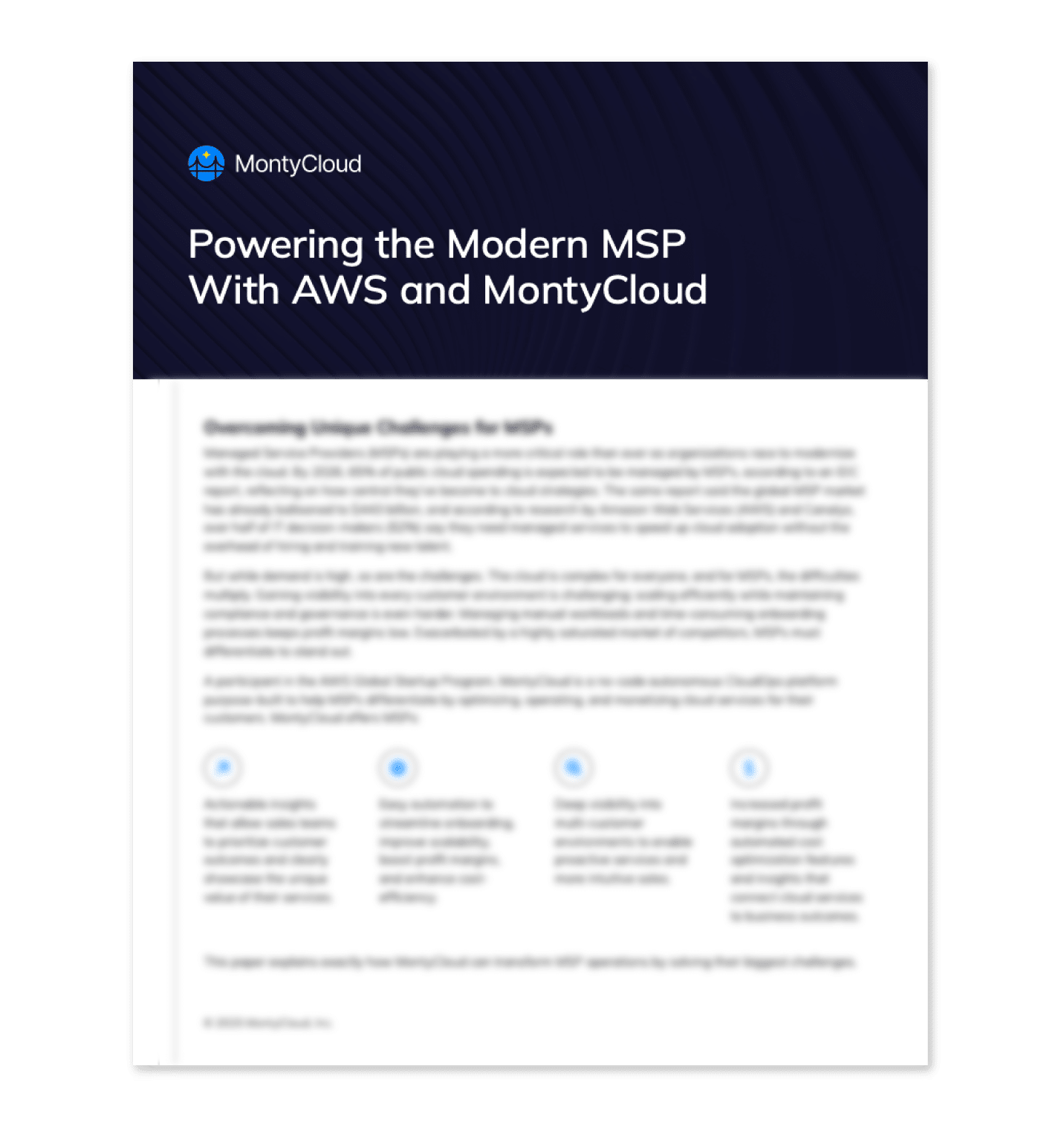 Power the Modern MSP With AWS and MontyCloud - MontyCloud